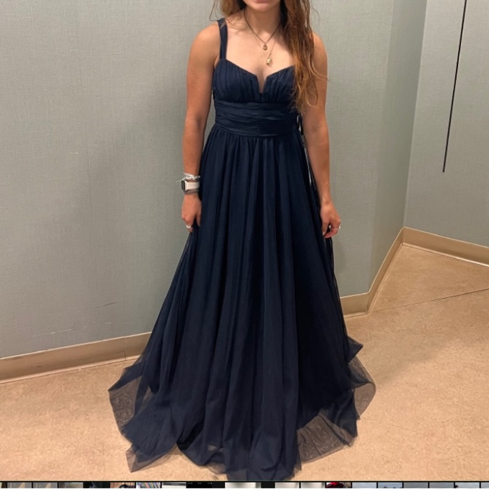 Navy Blue floor length dress - NWT!!